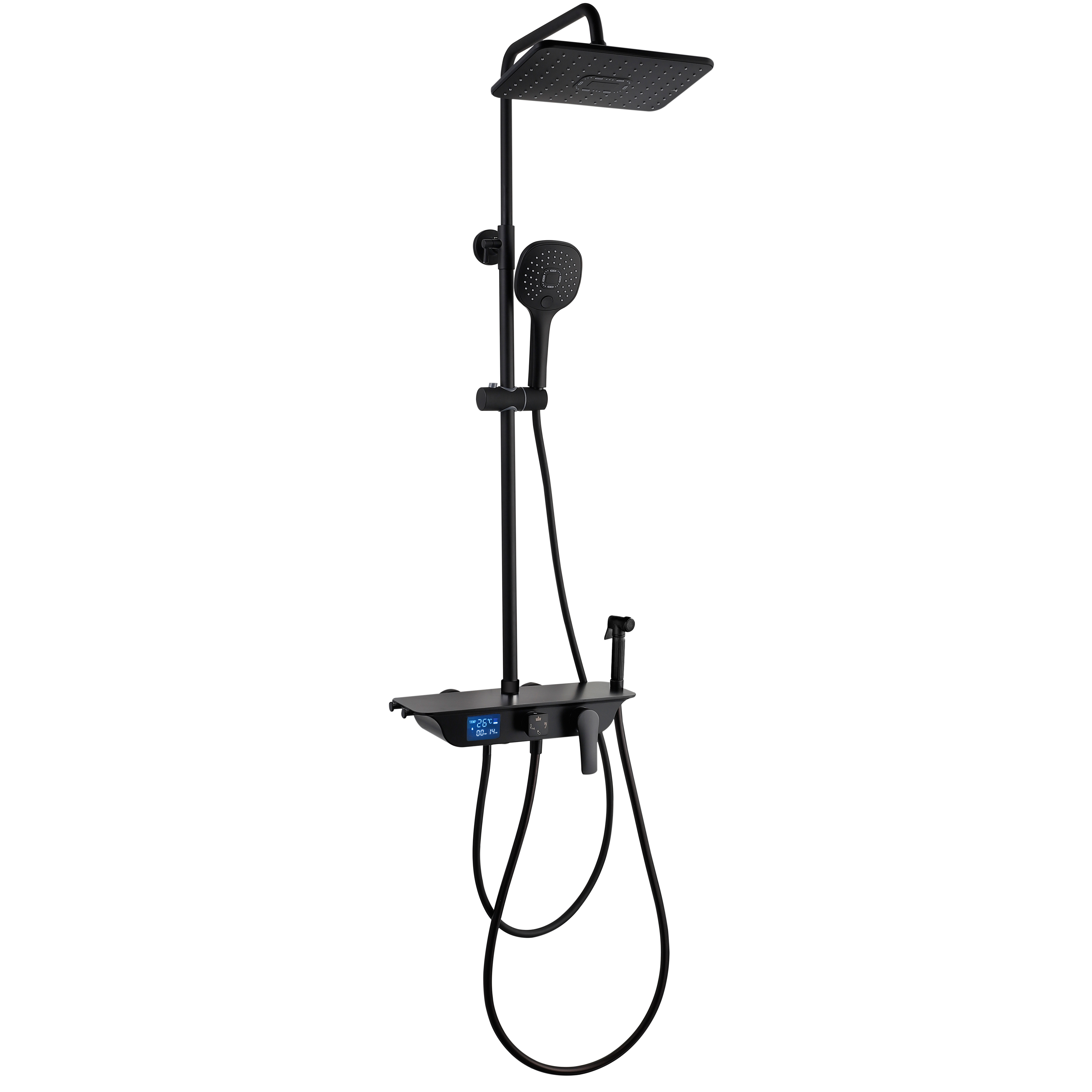 Thermostatic shower column