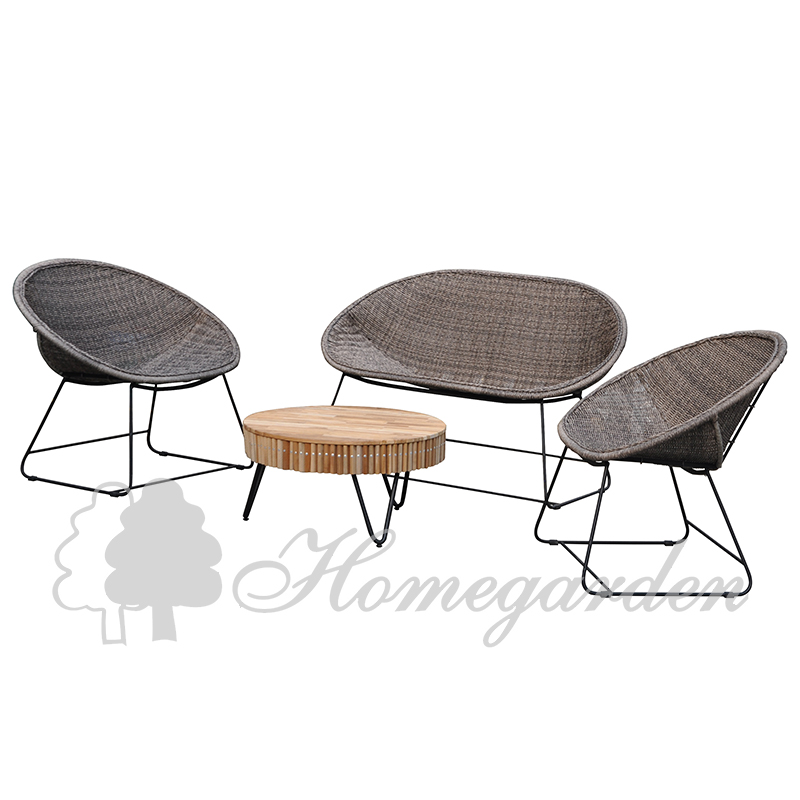 Leaf relax set of 5pcs with FSC teak table top
