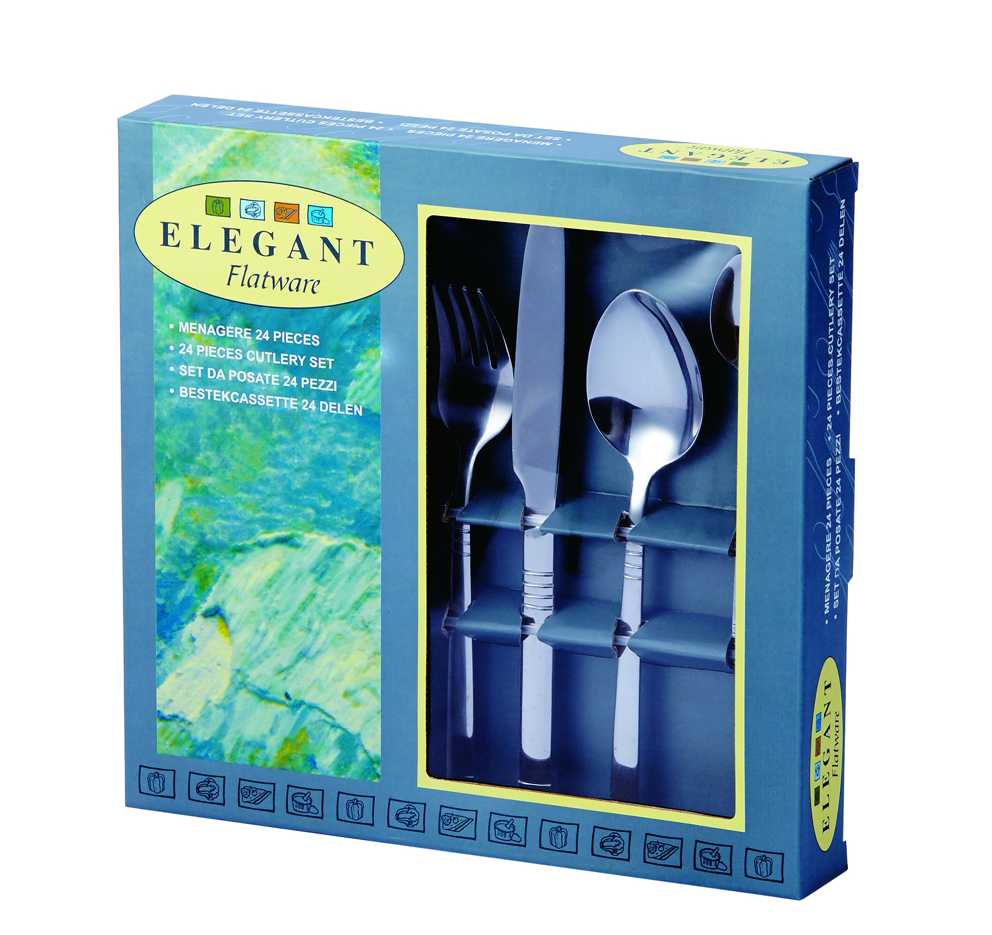 Stainless Steel Cutlery Set paper box