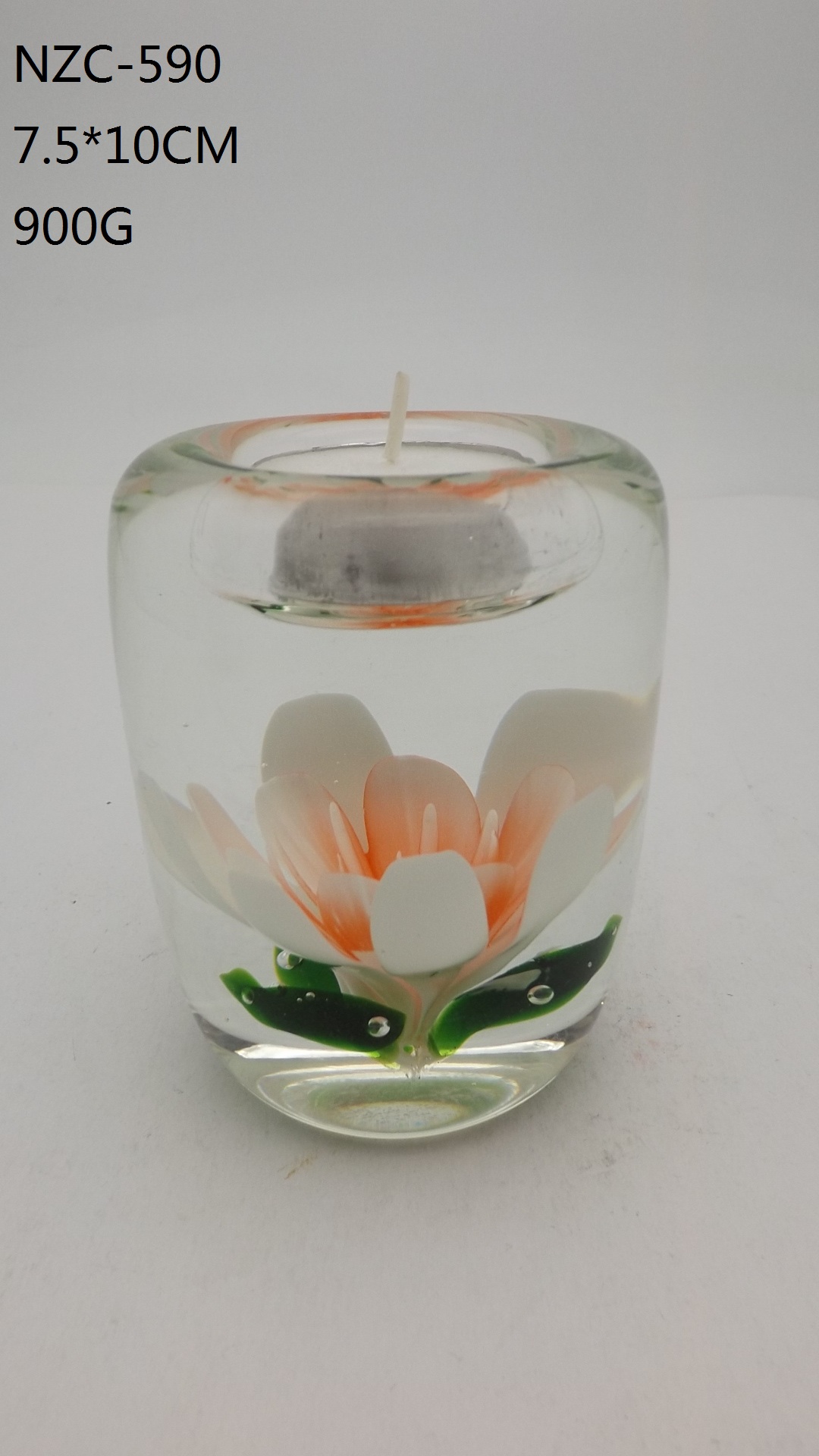 Glass Candleholder