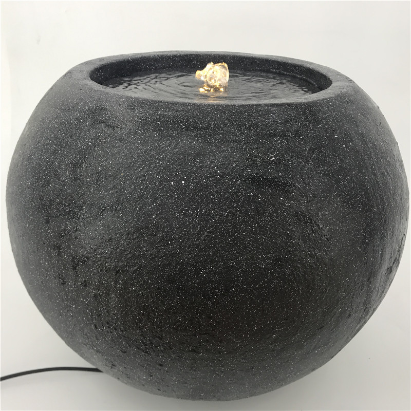 Ball water fountain in stone finish