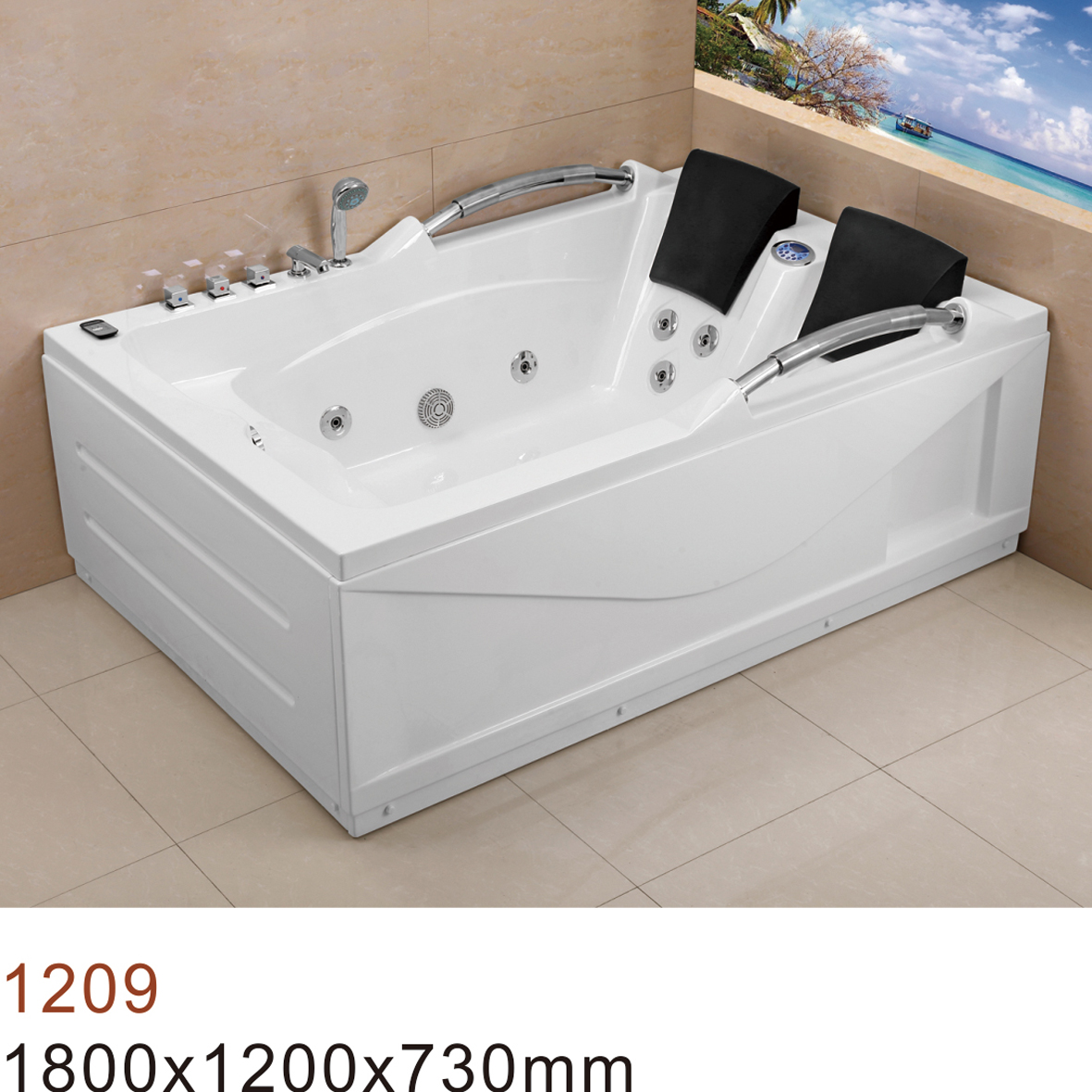 Whirlpool Indoor Massage bathtub