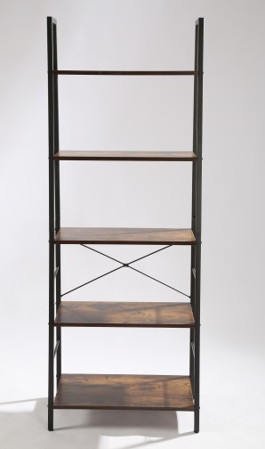 5-tier rustic corner shelf
