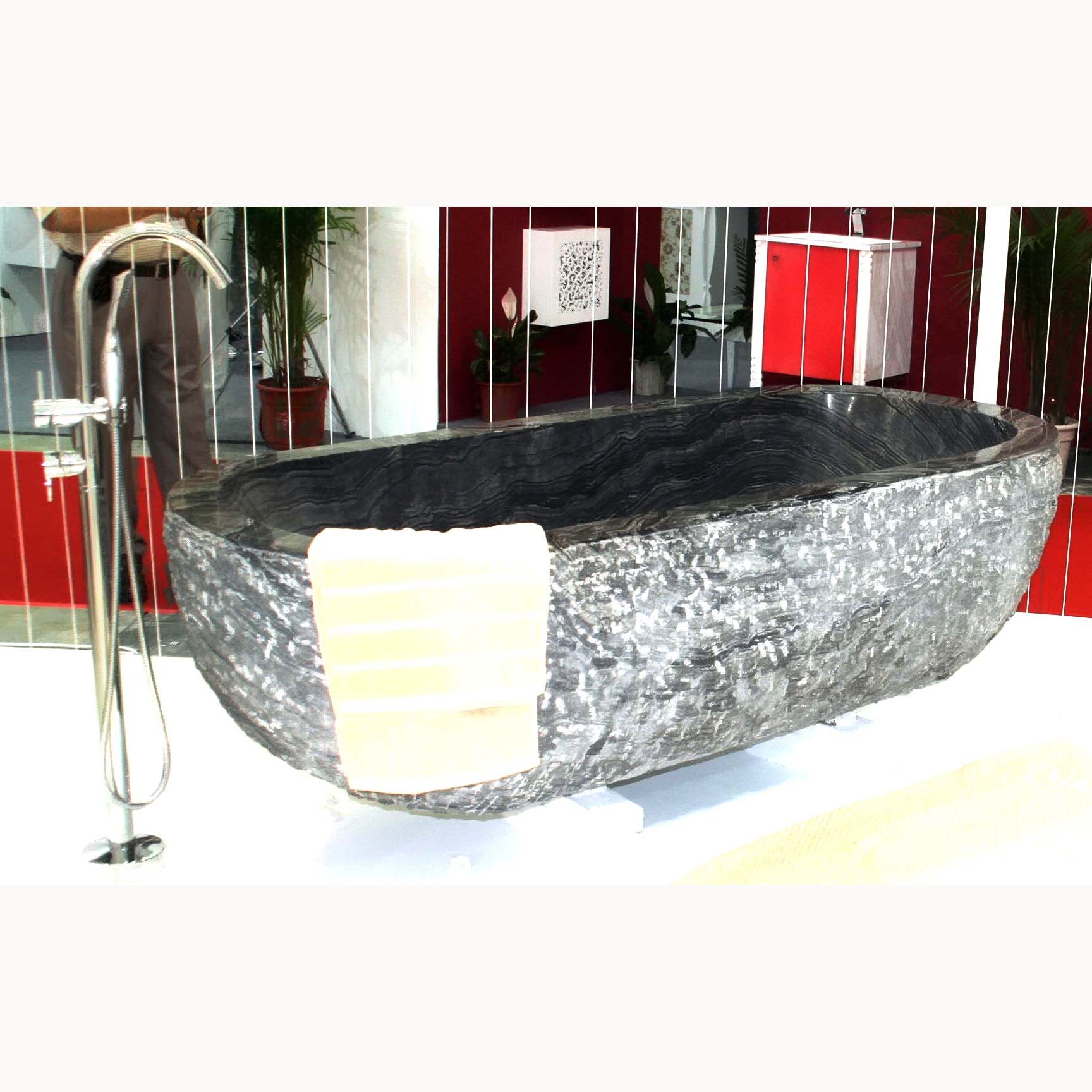 BATH008AF Bathtub in Natural Marble