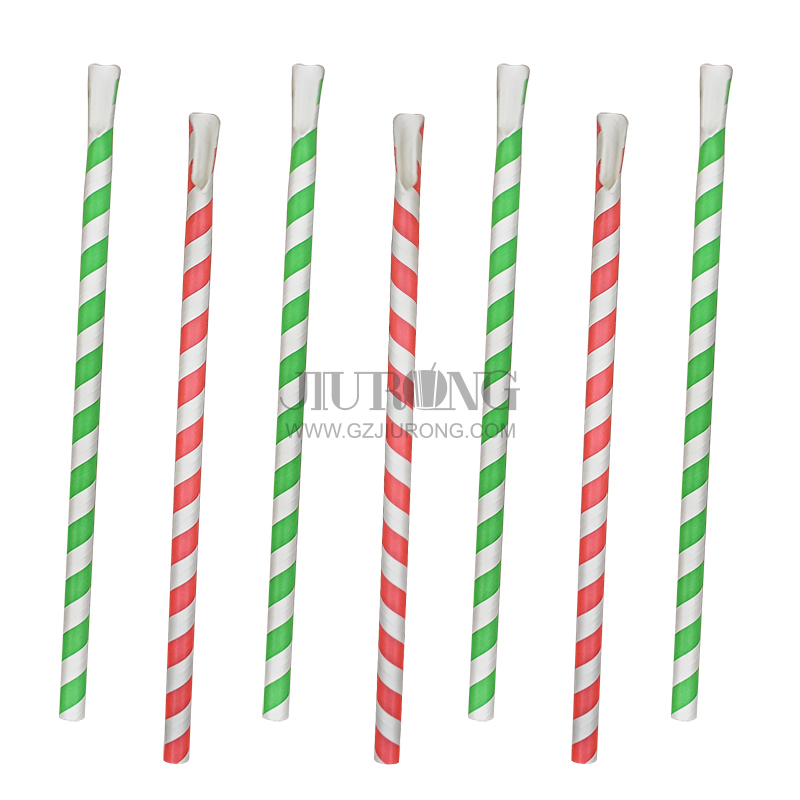 Disposable spoon paper straw