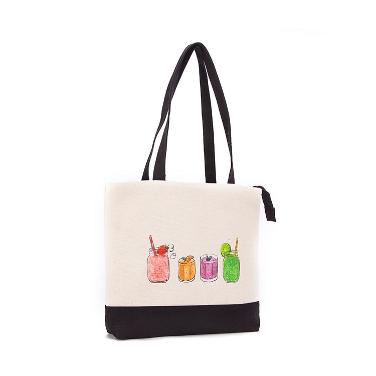 100% cotton canvas fabric plain cotton tote bag