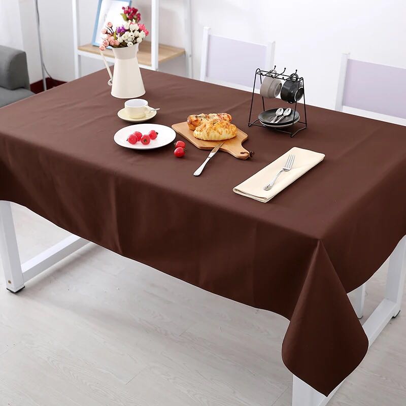 Plain tablecloth