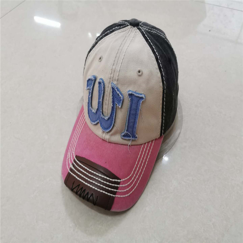 Baseball Cap washed style with patch embroidery