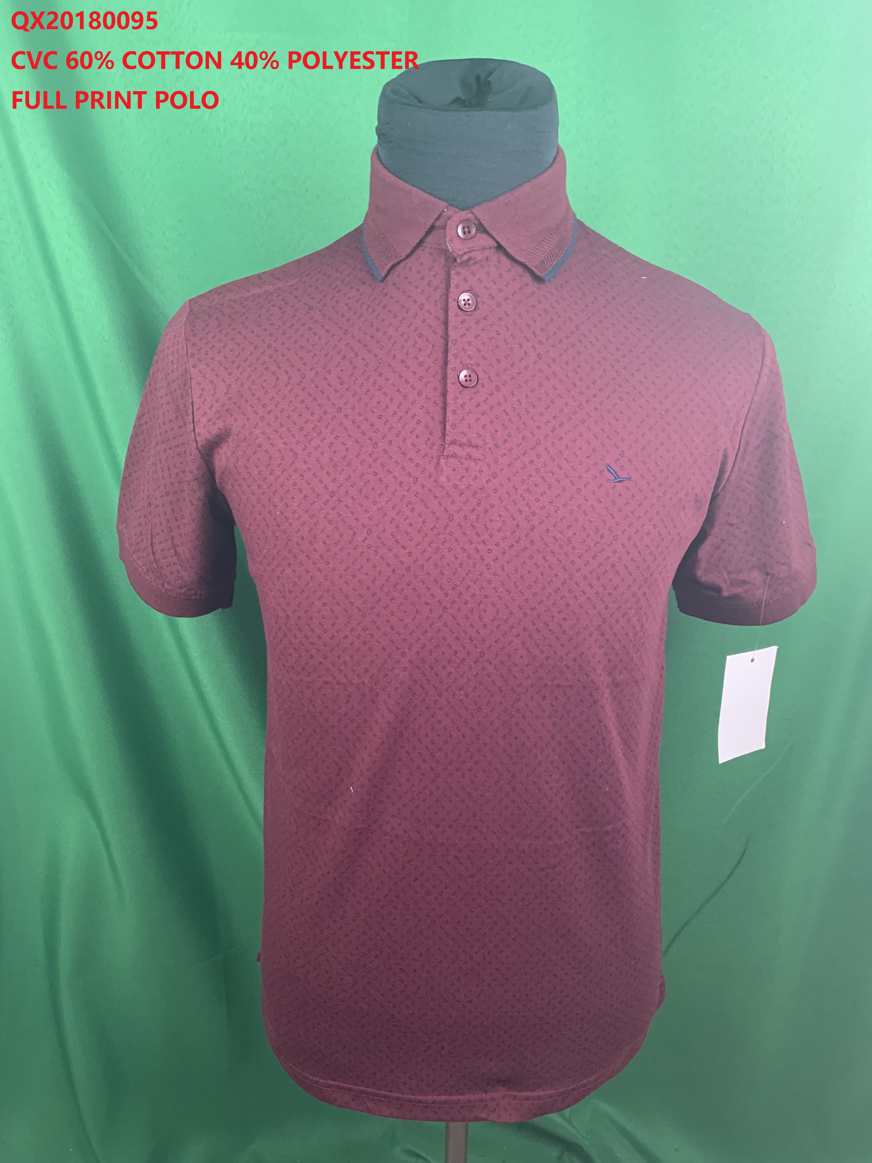Qx20180095 Cvc Full Print Polo