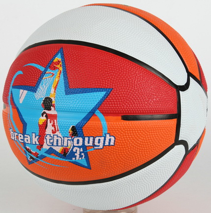Rubber Basketball New Style With 11 Pannels