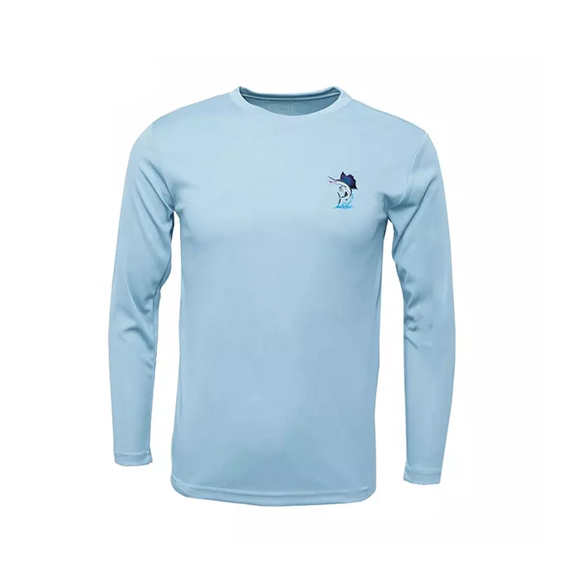 custom polyester sublimation print uv t shirt oem long sleeve fishing shirt