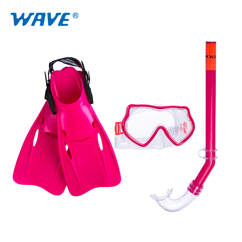 Wholesale scuba diving equipment adult's cheap dive mask snorkel and fin set