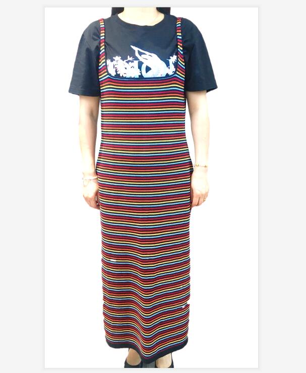 Ladies' knit long dress sweater