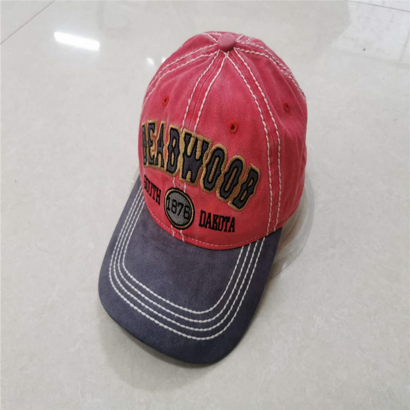 Baseball Cap washed style with patch embroidery