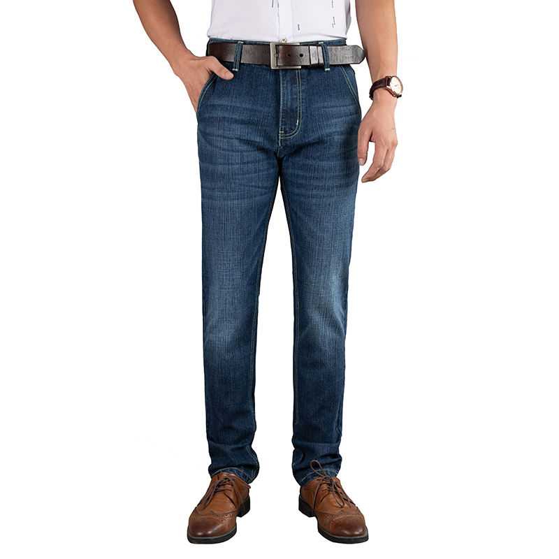 Basic five pockets style men jeans slim fit denim jeans bussines man jeans trousers accept custom G1964