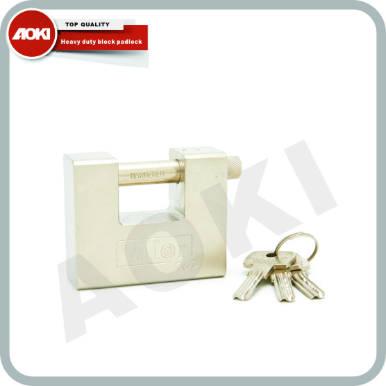 Heavy duty block padlock