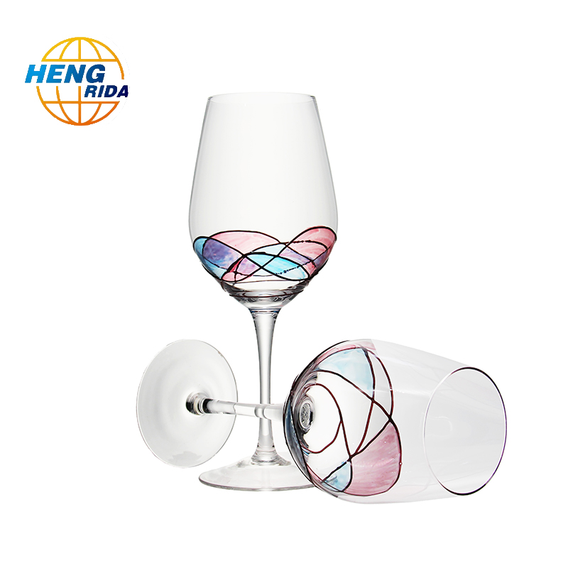 Hand-painted Glass Goblet