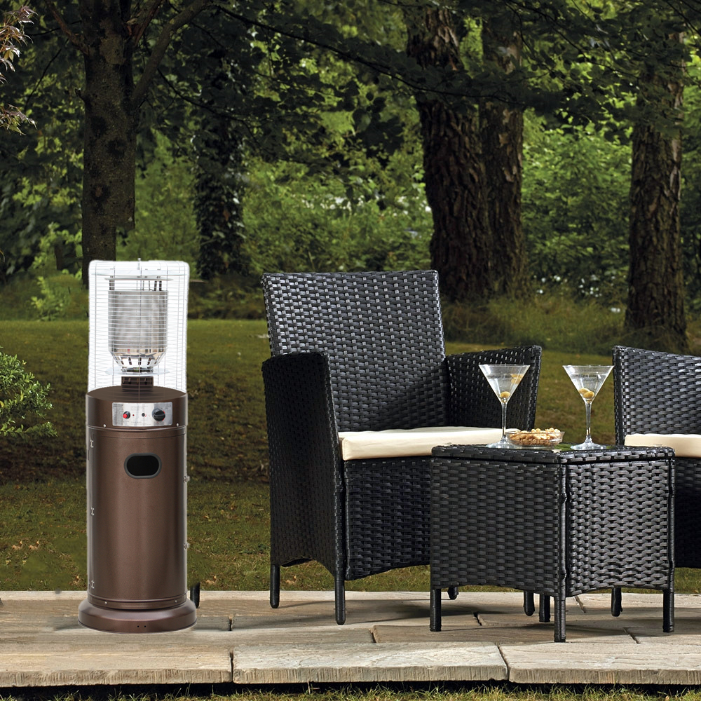 Stand round short gas heater