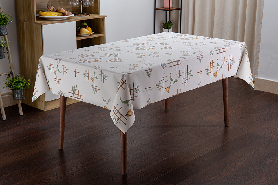CXLB series pvc plastic tablecloth with polyester backing