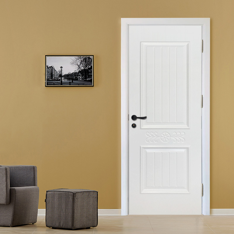Interior big size and big outside mold waterproof,fireproof pvc laminuate wpc project door
