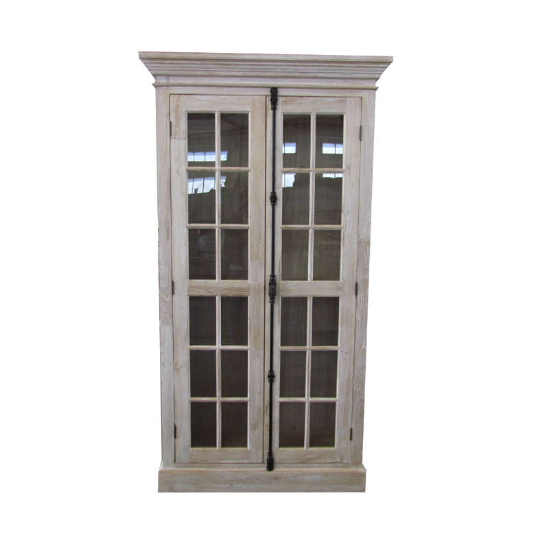 recycled elm wood showcase