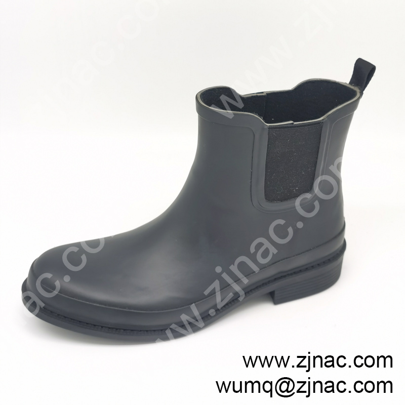 Black Rubber Womens Boots