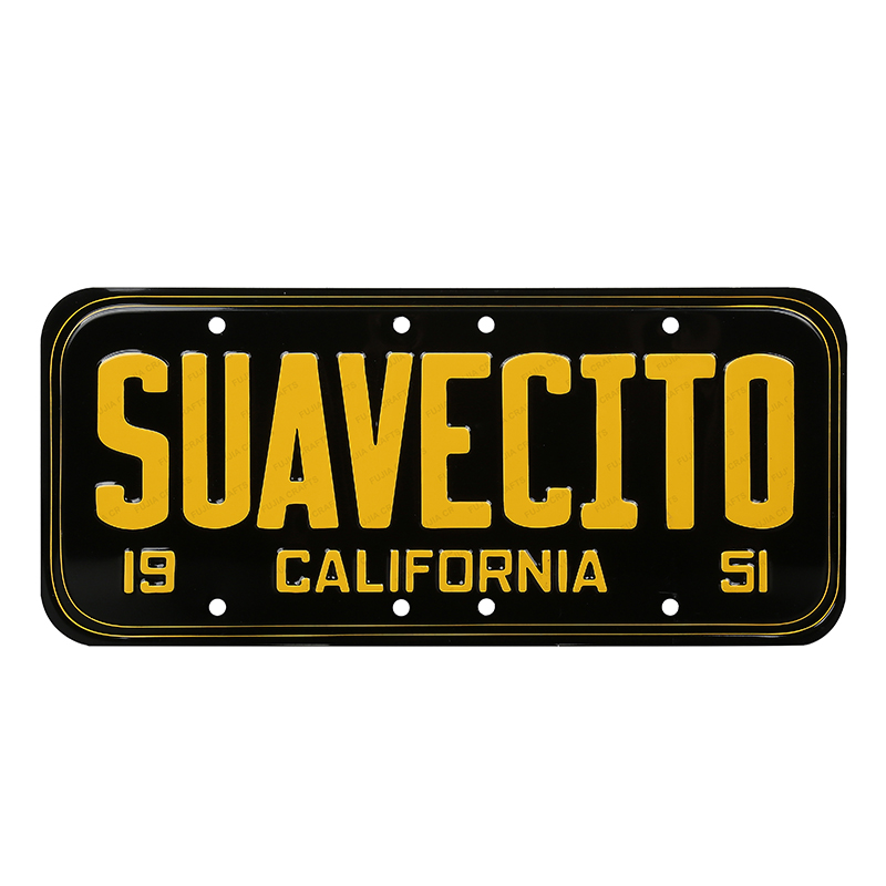 Custom Amsterdam factory price OEM design souvenir 3d embossed funny decorative car license plate