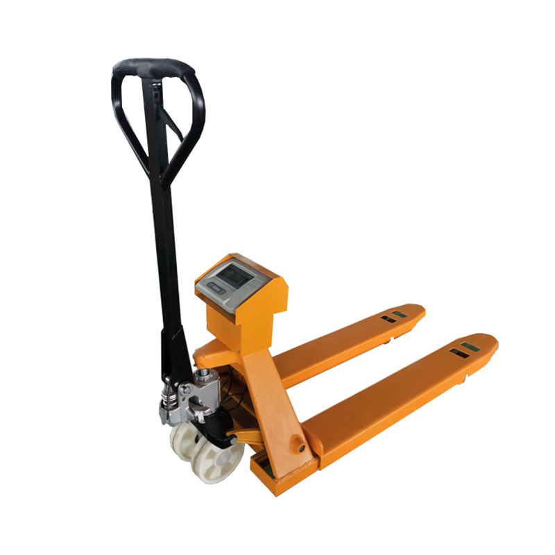 Hand pallet truck with scale