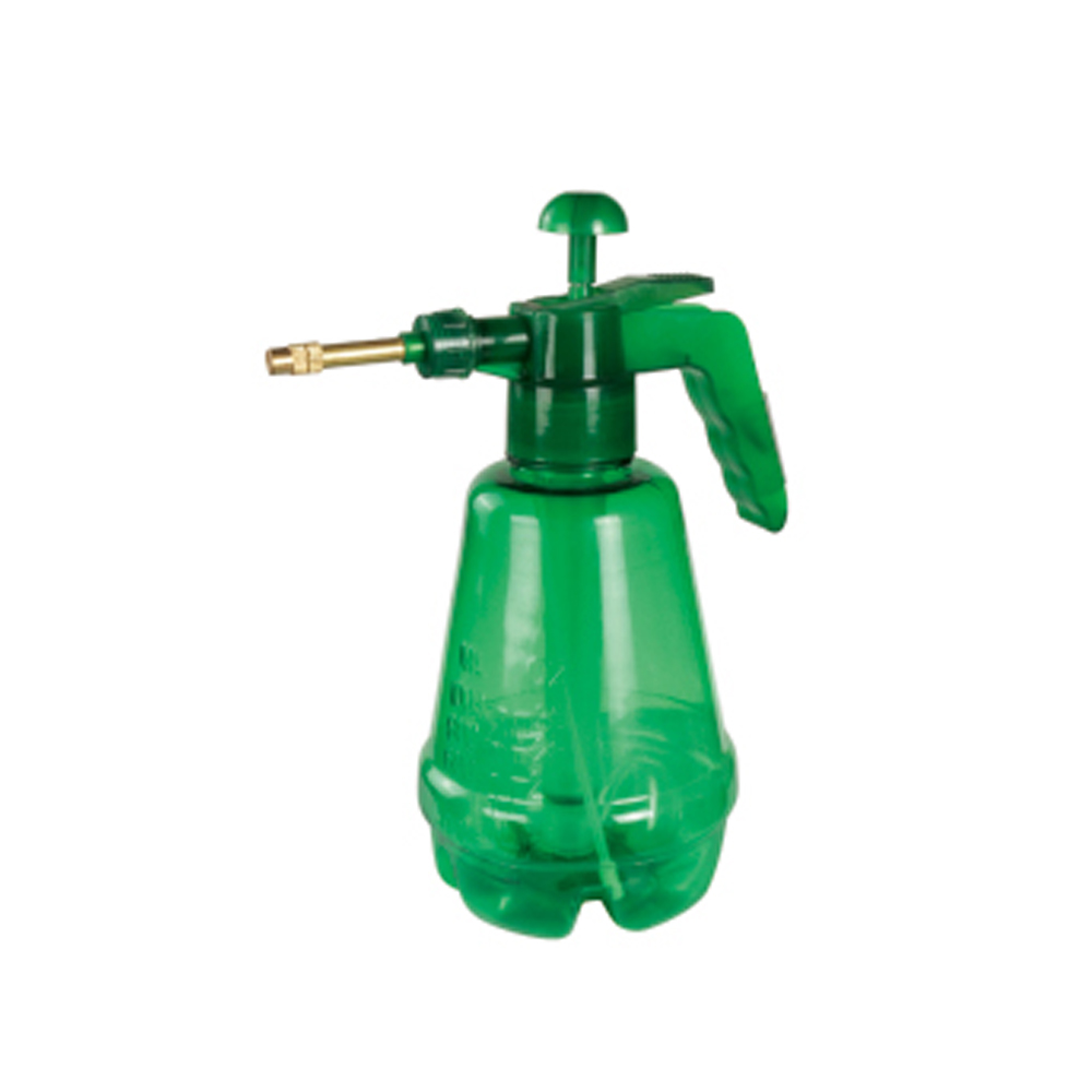 Seesa 1.5L copper nozzle transparent plastic handheld hand pump pressure garden plant water home cleaning mist sprayer