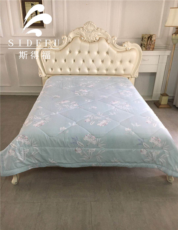 Polyester Diamand Quilting Printed Summer Quilt