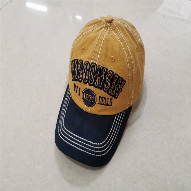 Baseball Cap washed style with patch embroidery