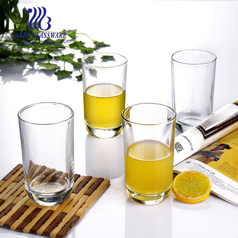 10OZ round bottom glass water and juice cups