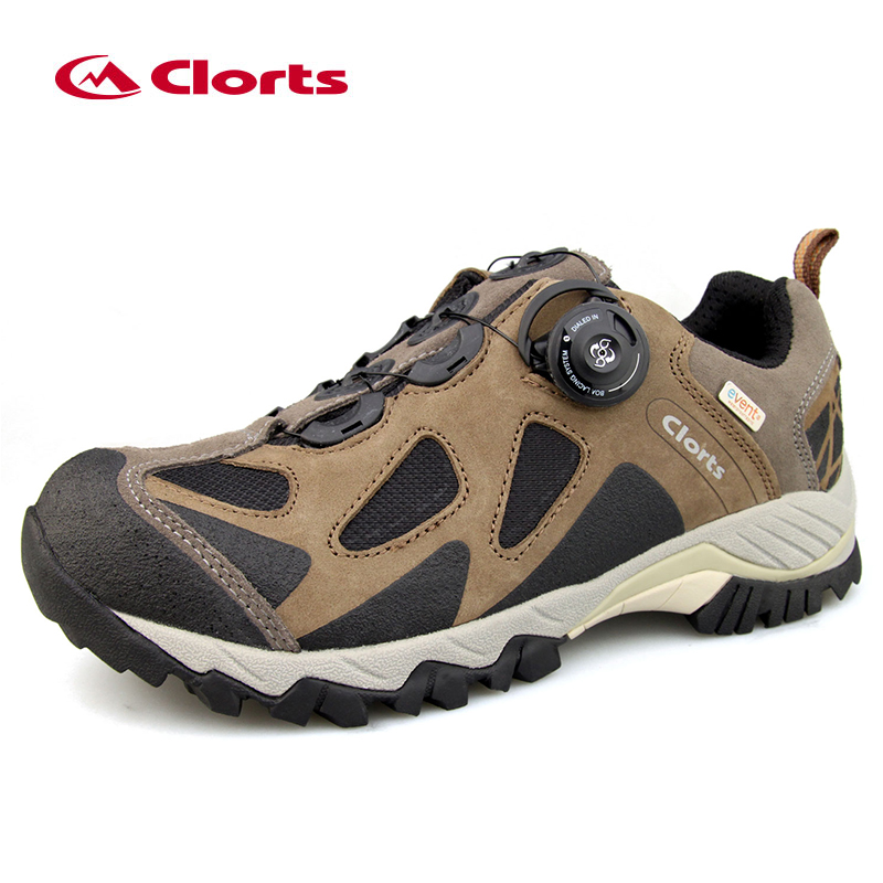 CLORTS Lightweight Waterproof Rubber Outsole Boa Lacing Trekking Shoes