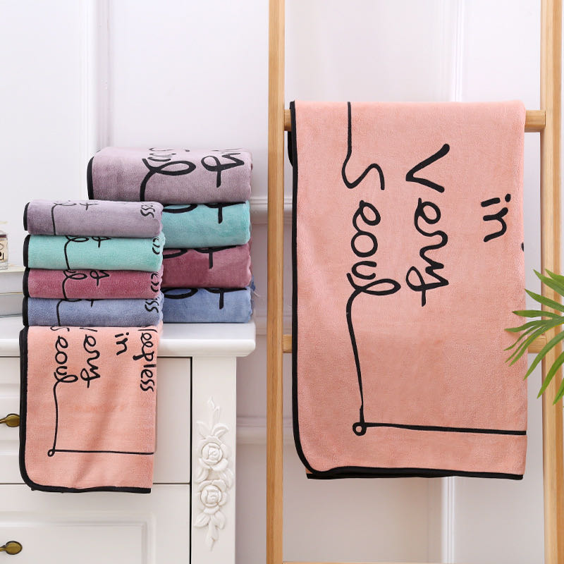microfiber embroidered customized designs bath towel hand towel gift towel