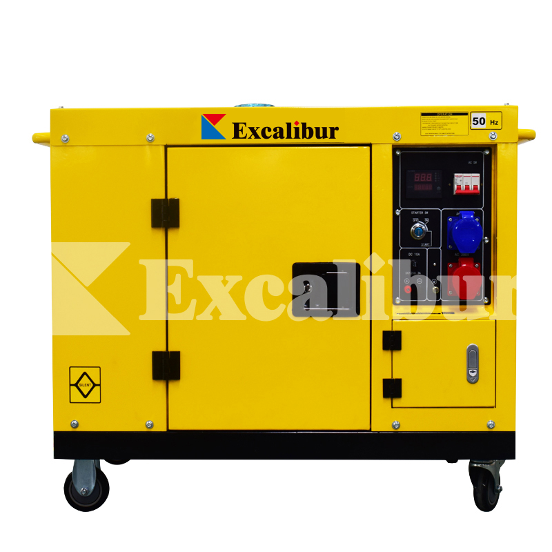Silent diesel generator