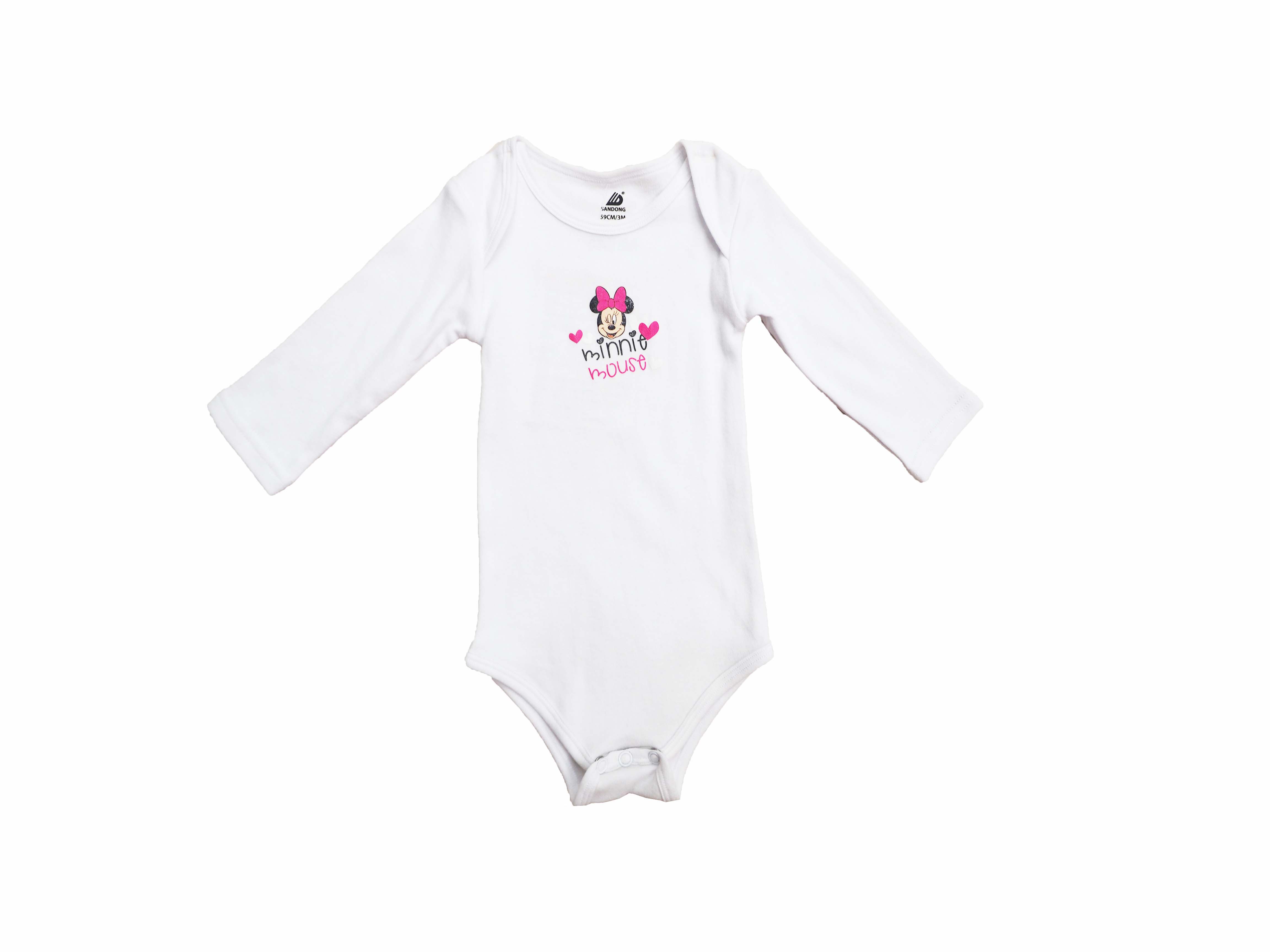 Baby romper with long sleeves