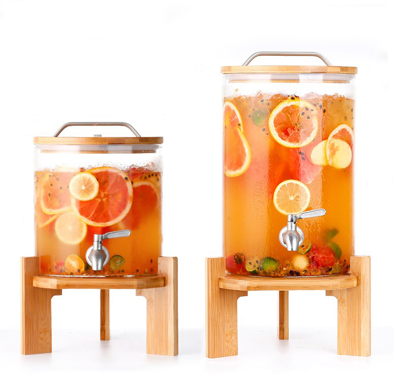 Borosilicate glass storage jar