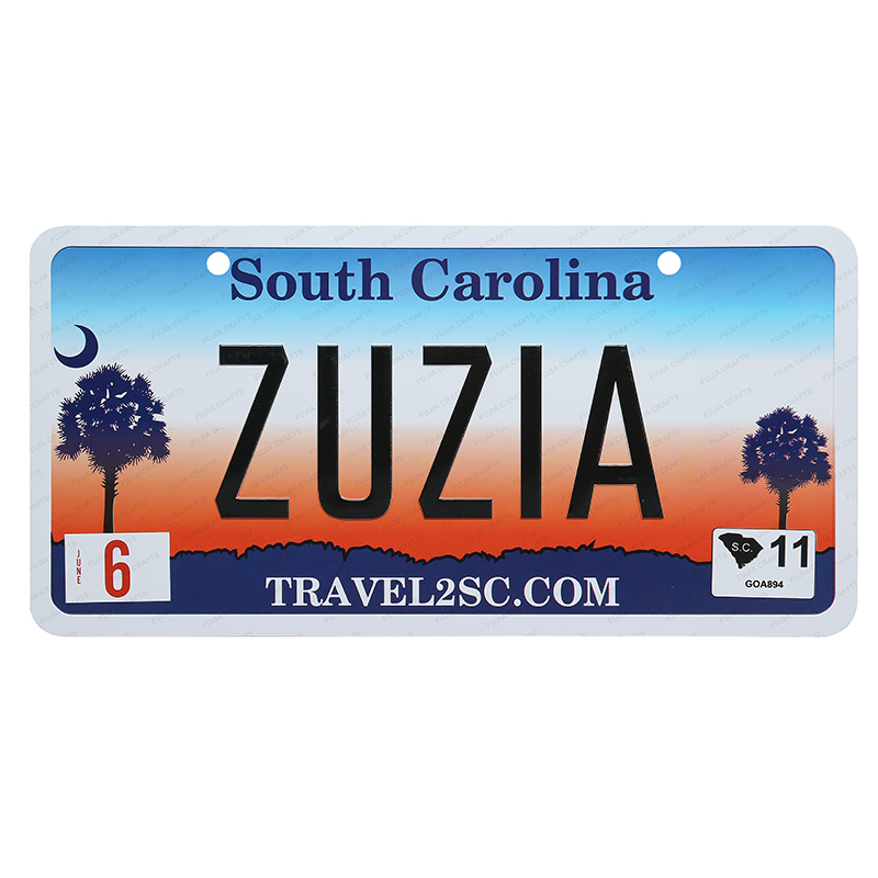 USA funny license plate factory price OEM design souvenir 3d embossed car license plate