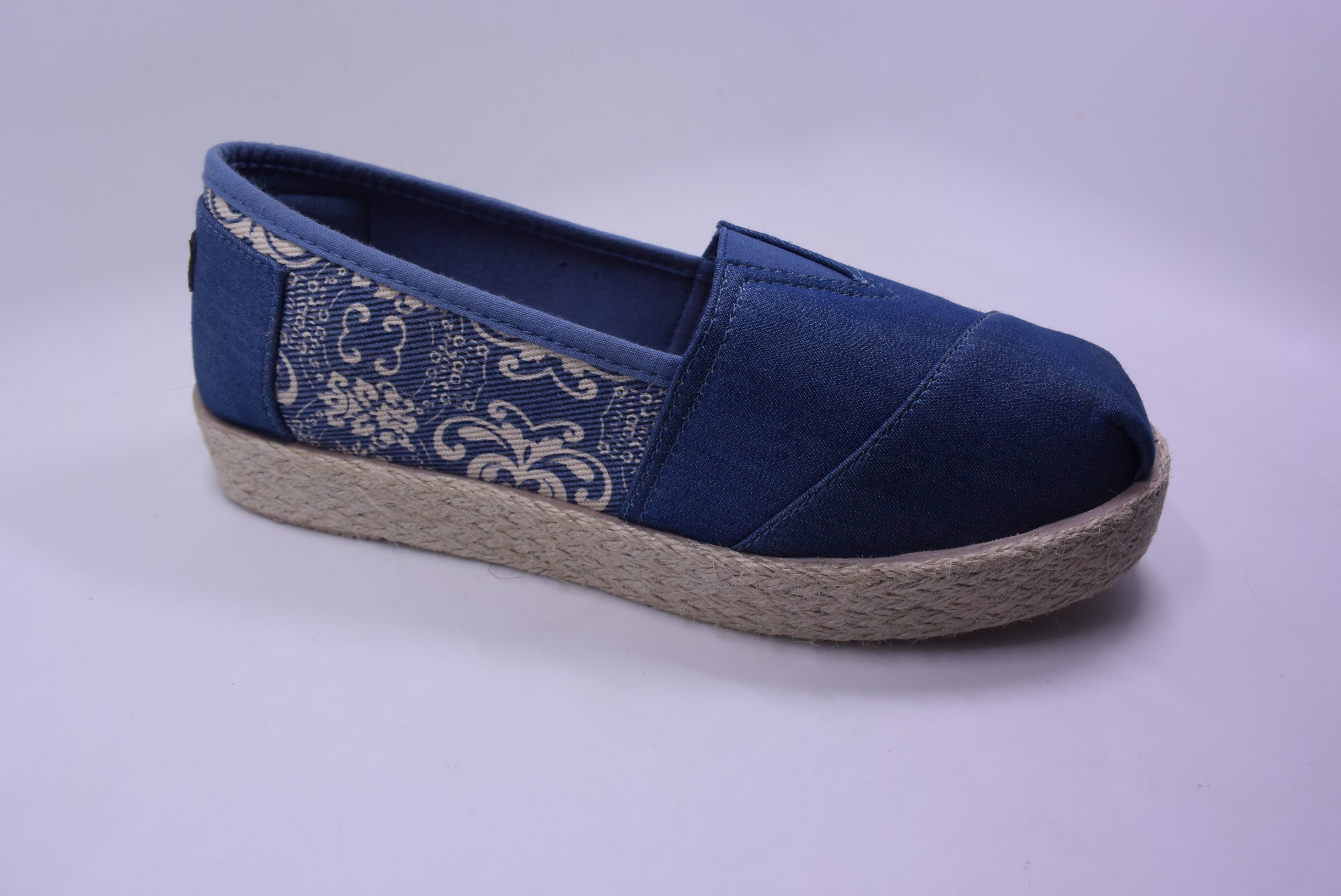 Ladies jute sidewall shoes