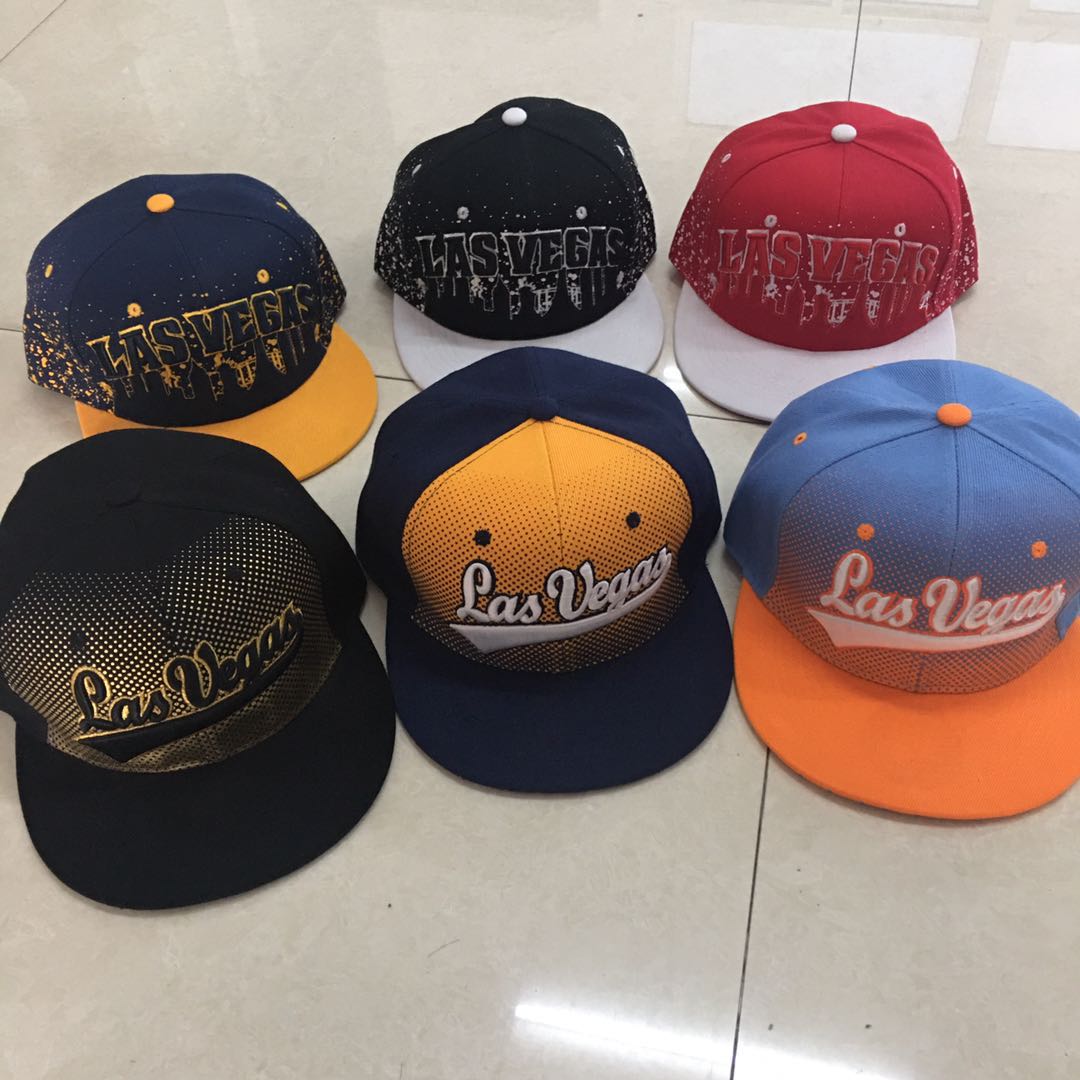 100%acrylic flat brim snapback embroidery caps