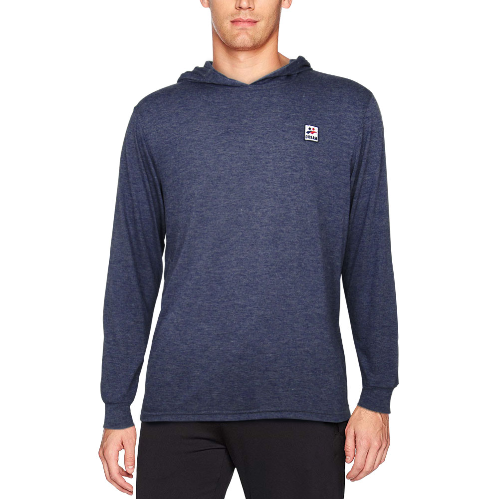 Customized Men's Athletic casual lightweight longsleeve hoodie Quickdry active fit sports jersey shirt