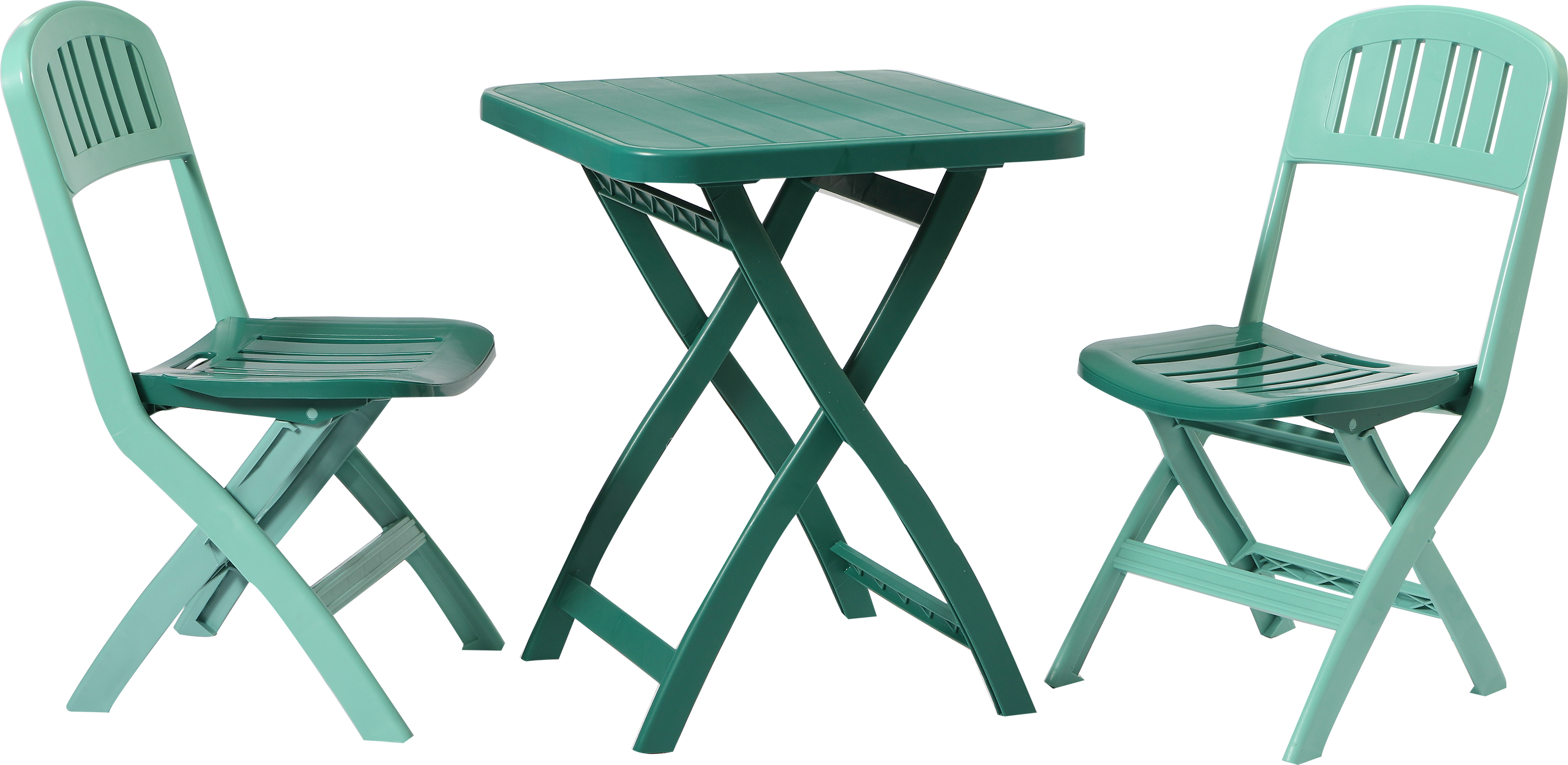 plastic folding table and chiar