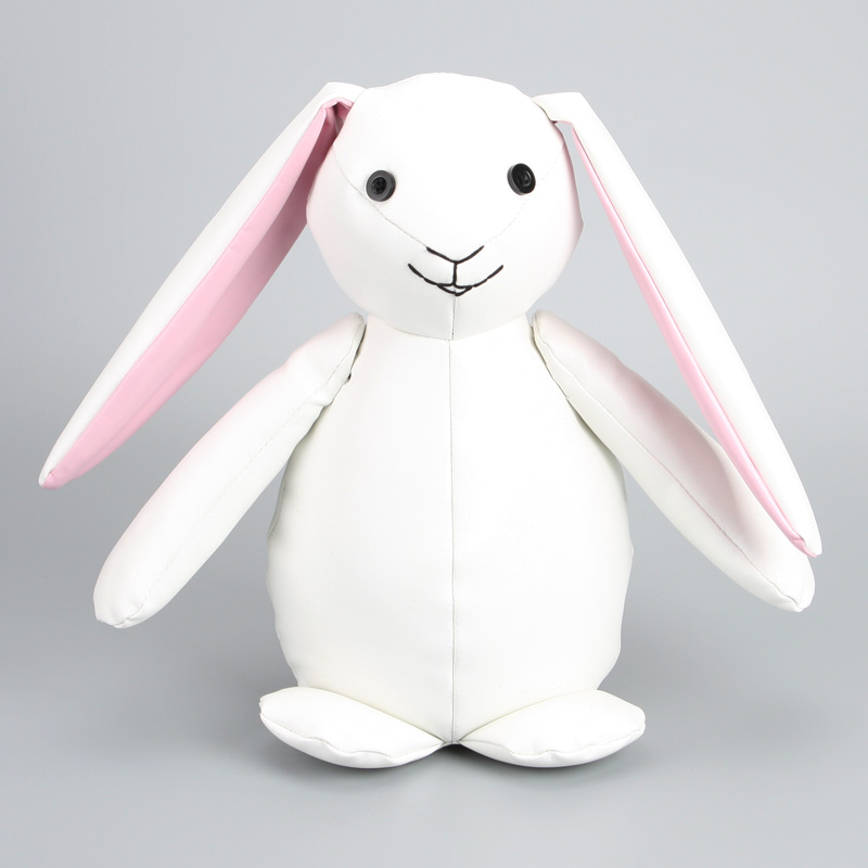 White Microfiber Leather Bunny Girl Gifts for Kids