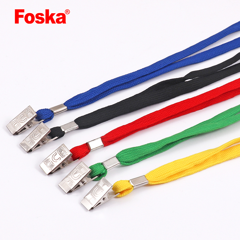Popular Cheap Color Nylon Custom Neck Lanyards With Clips