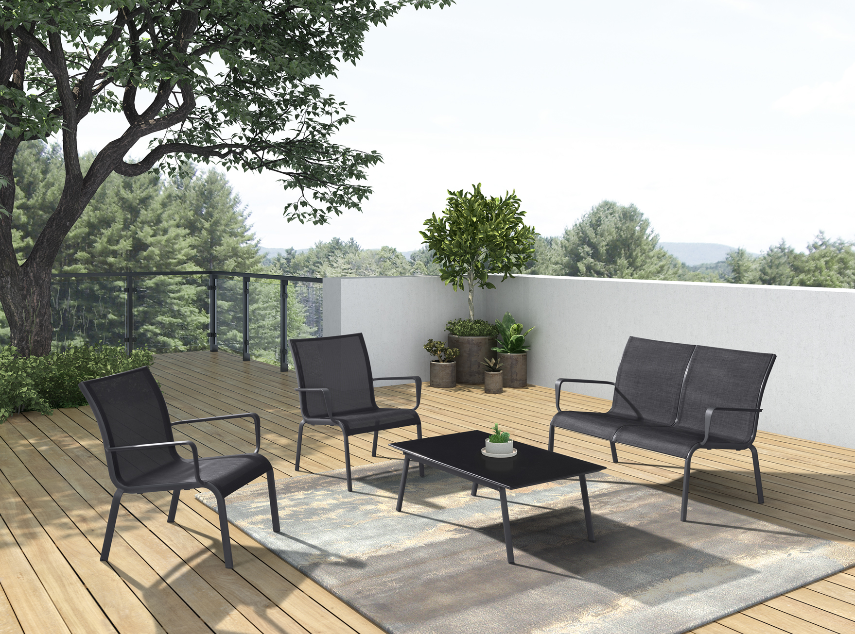 Outdoor furniture alum. chair alum.table alum. sofa