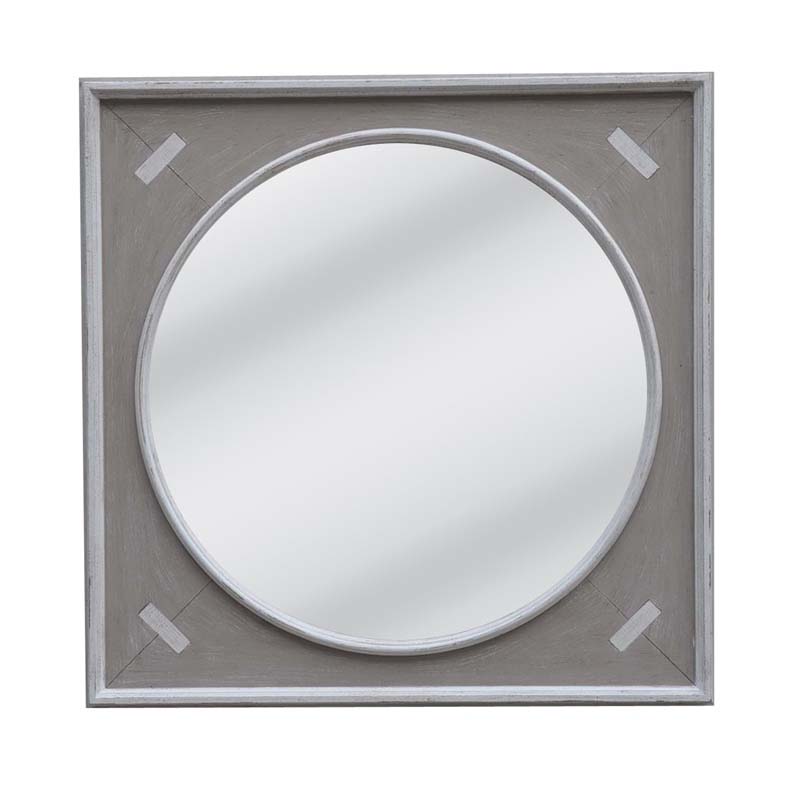 antique taupe frame with flat mirror