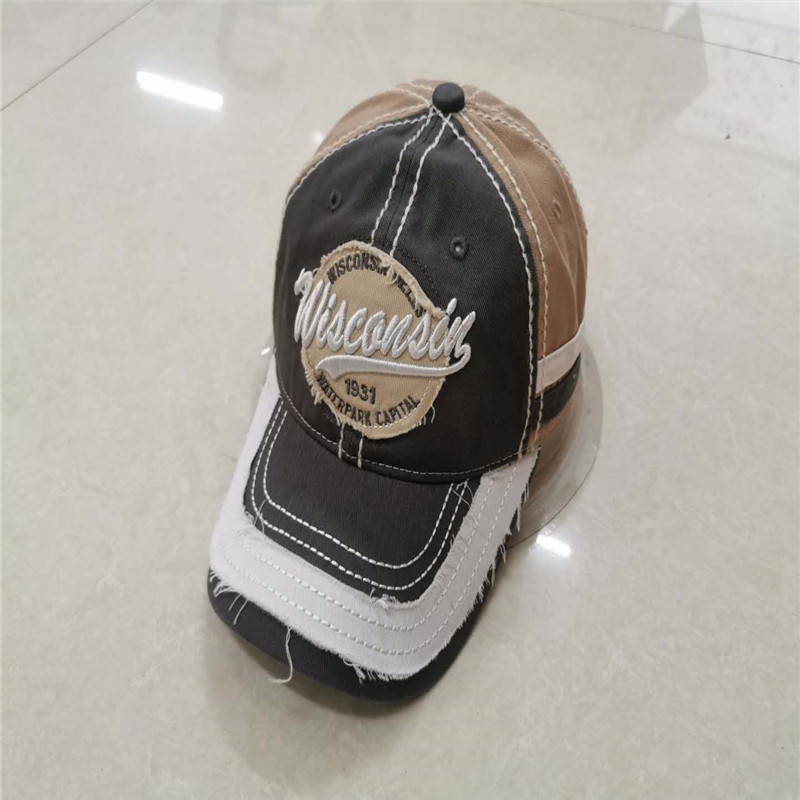 Baseball Cap washed style with patch embroidery