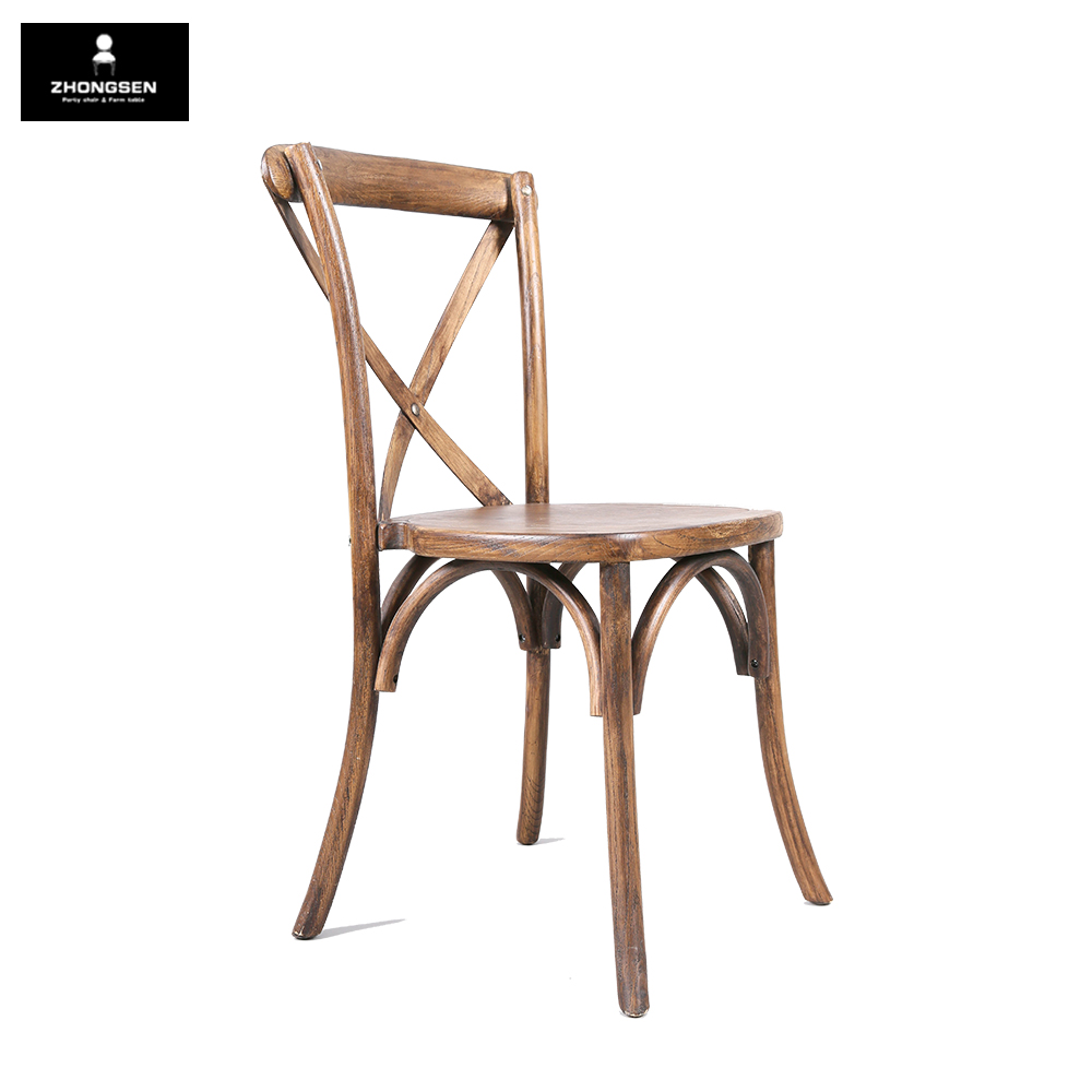 WElm Wood Cross Back Chair