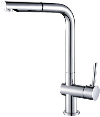 Pull out brass body kitchen faucet
