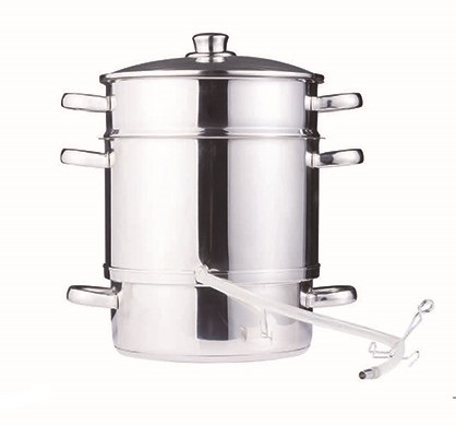 Stainless steel steam juicer